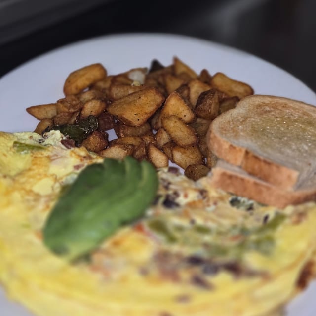 California Chicken Omelet.